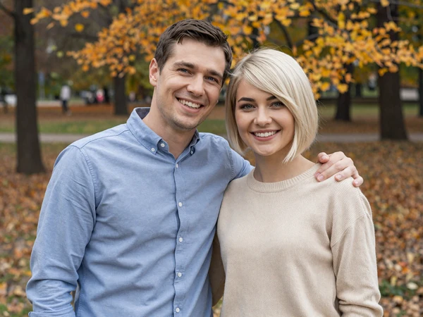 Mark and Anna, American-Russian couple married in 2023
